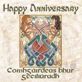 Happy Anniversary Card - Diarmuid & Grainne