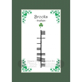 Brooks - Ogham First Name