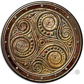 Celtic Coasters 4pk - Triskelle