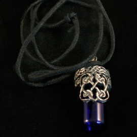 Celtic Heart Bottle Pendant