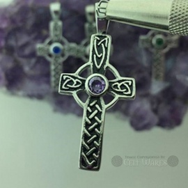 Celtic High Cross - Amethyst Stone