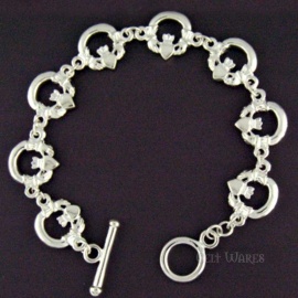 Claddagh Double Sided Toggle Bracelet