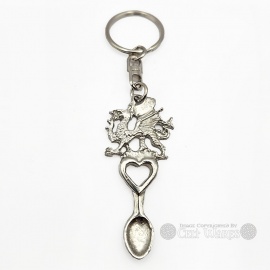 Welsh Lovespoon Keyring (Front)