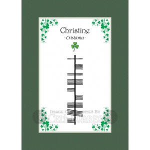 Christine - Ogham First Name