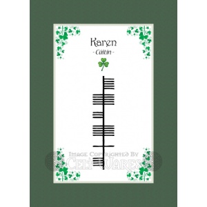 Karen - Ogham First Name