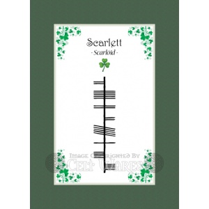 Scarlett  - Ogham First Name