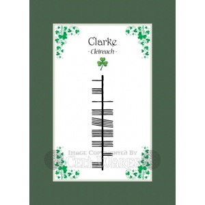 Clarke - Ogham Last Name