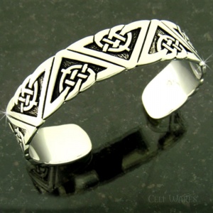 Celtic Geometric Cuff Bracelet