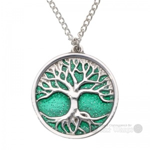 Tree of Life Pendant - Green Background